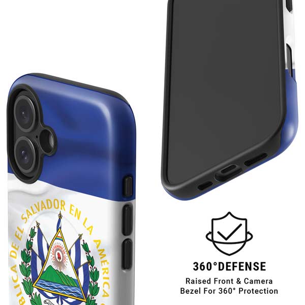 El Salvador Flag iPhone 16 Magsafe Impact Case