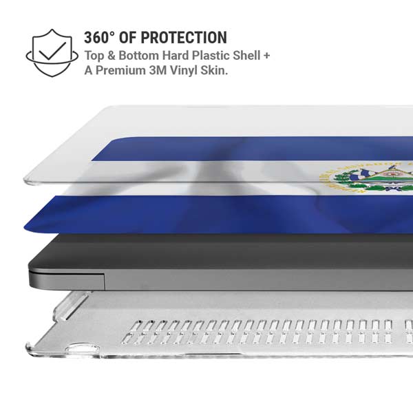 El Salvador Flag MacBook Pro 14in (2021-24) Case plus Skin