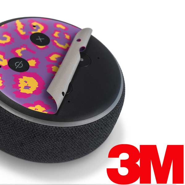 Electric Orchid Leopard Animal Print Color Pop Amazon Echo Dot Skin