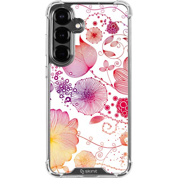 Elegant Flowers Galaxy S26 Clear Case