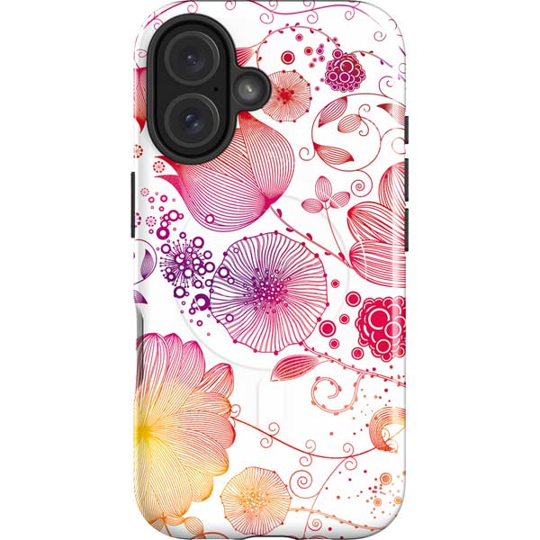 Elegant Flowers iPhone 16 Magsafe Impact Case