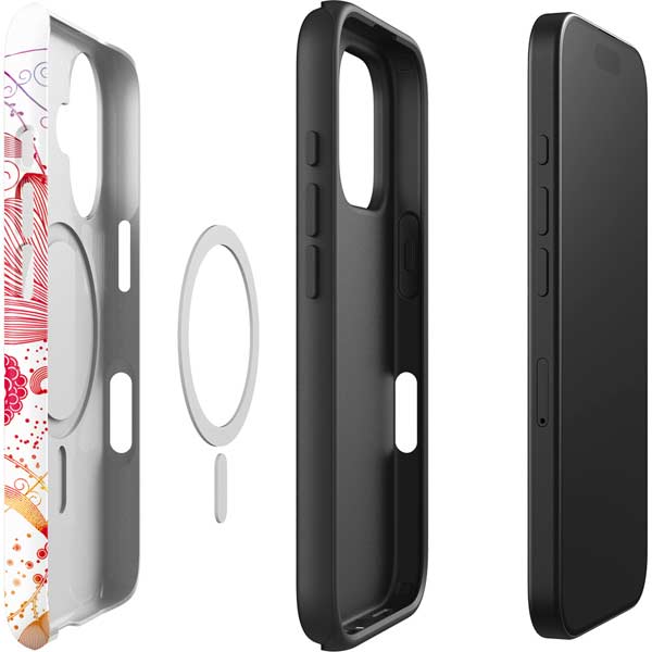 Elegant Flowers iPhone 16 Magsafe Impact Case