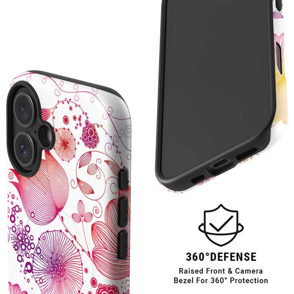 Elegant Flowers iPhone 16 Magsafe Impact Case