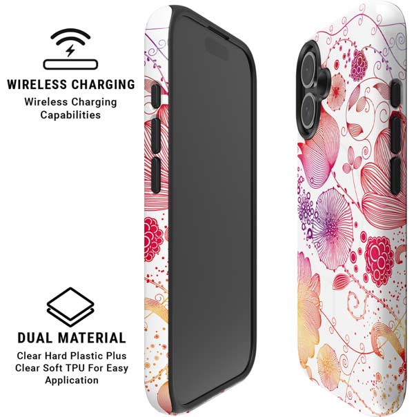 Elegant Flowers iPhone 16 Magsafe Impact Case