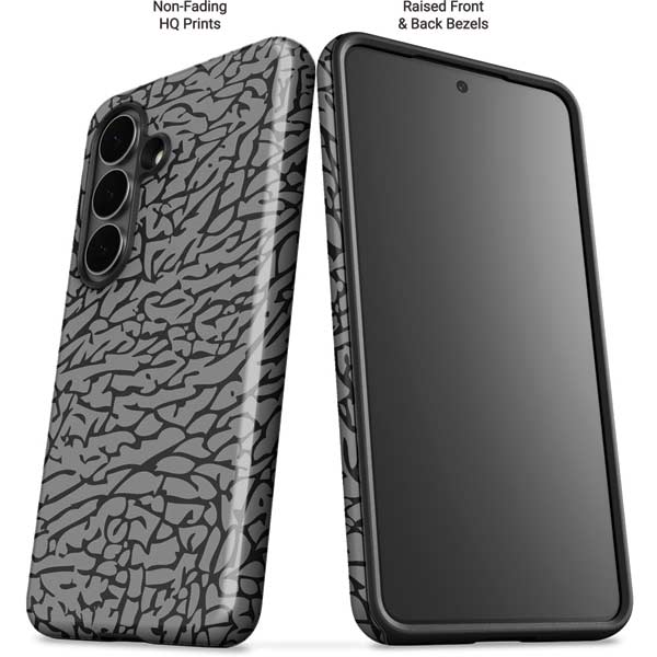 Elephant Print Grey Galaxy S26 Impact Case