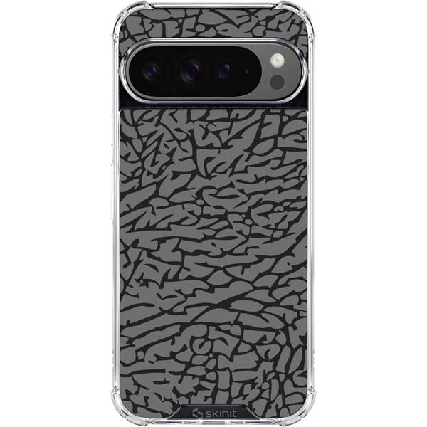 Elephant Print Grey Google Pixel 10 Pro XL Clear Case