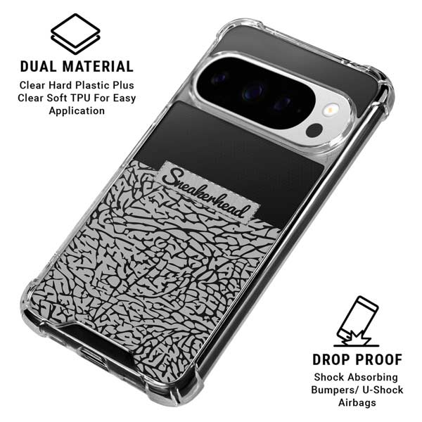 Elephant Print Sneakerhead Black Google Pixel 10 Pro XL Clear Case