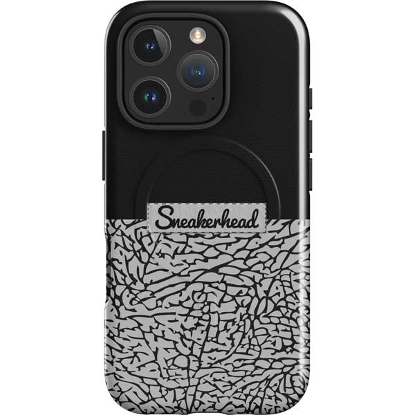 Elephant Print Sneakerhead Black iPhone 16 Pro Magsafe Impact Case
