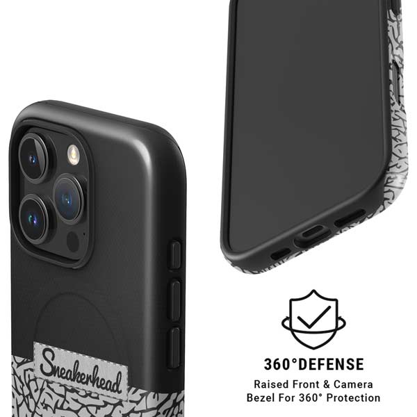 Elephant Print Sneakerhead Black iPhone 16 Pro Magsafe Impact Case