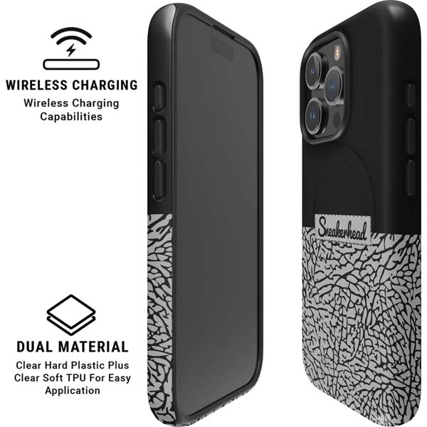 Elephant Print Sneakerhead Black iPhone 16 Pro Magsafe Impact Case