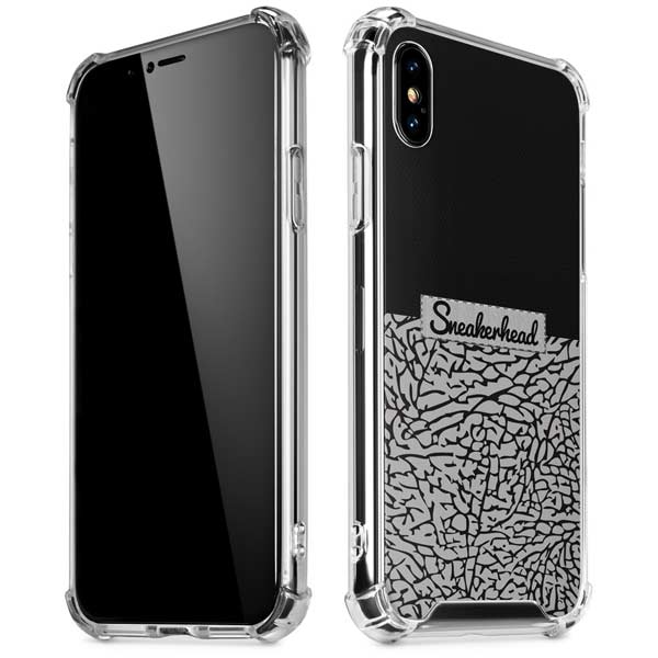 Elephant Print Sneakerhead Black iPhone X/XS Clear Case