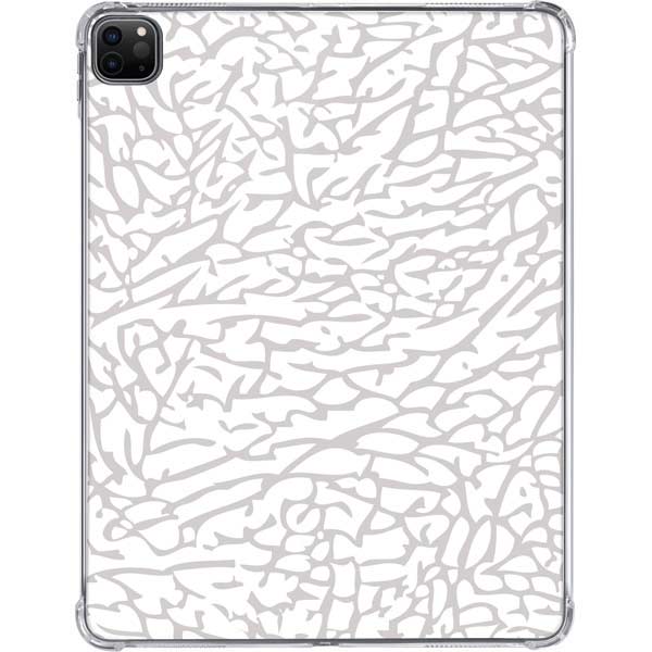 Elephant Print White iPad Pro 11in (2024) Clear Case