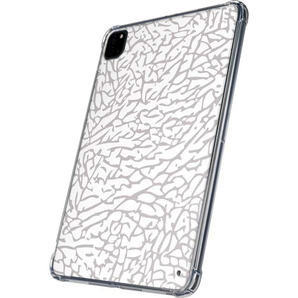 Elephant Print White iPad Pro 11in (2024) Clear Case