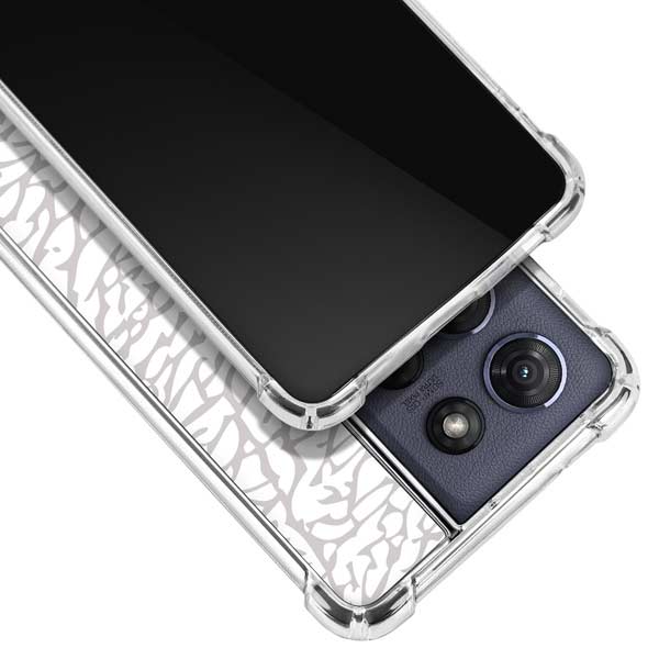 Elephant Print White Moto G Power 5G (2025) Clear Case