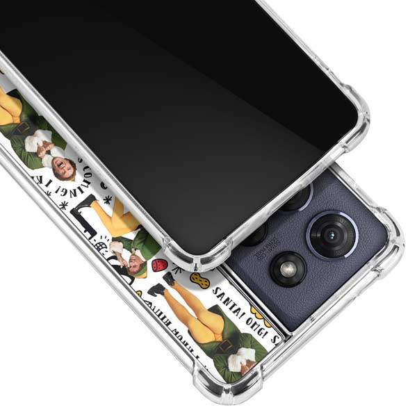 Elf Pattern Moto G 5G (2025) Clear Case