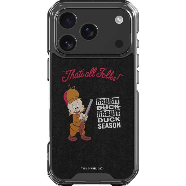 Looney Tunes Elmer Fudd Thats All Folks iPhone 17 Pro Clear Case