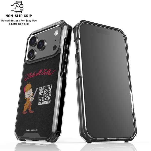 Looney Tunes Elmer Fudd Thats All Folks iPhone 17 Pro Clear Case