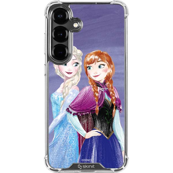 Disney Frozen Elsa and Anna Sisters Art Galaxy S26 Plus Clear Case