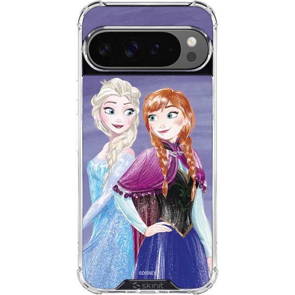 Disney Frozen Elsa and Anna Sisters Art Google Pixel 10 Pro Clear Case