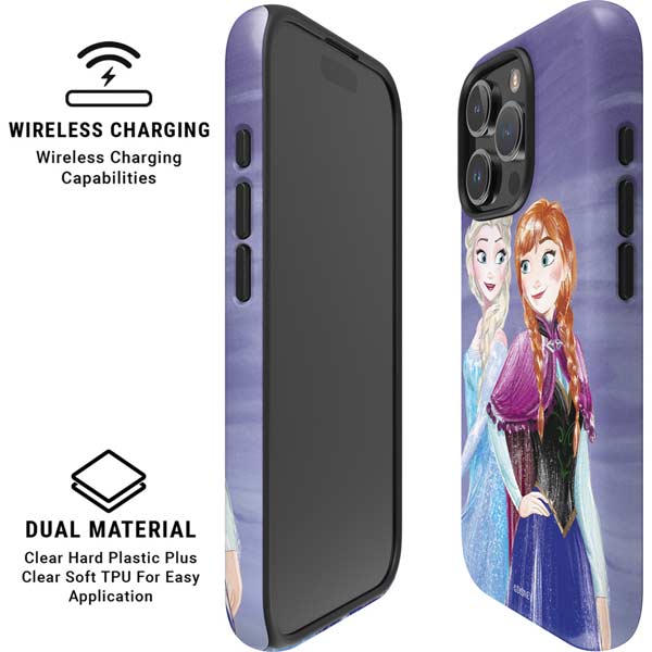 Disney Frozen Elsa and Anna Sisters Art iPhone 16 Pro Magsafe Impact Case