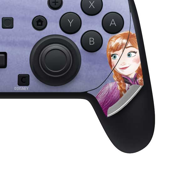 Disney Frozen Elsa and Anna Sisters Art Nintendo Switch 2 (2025) Pro Controller Skin