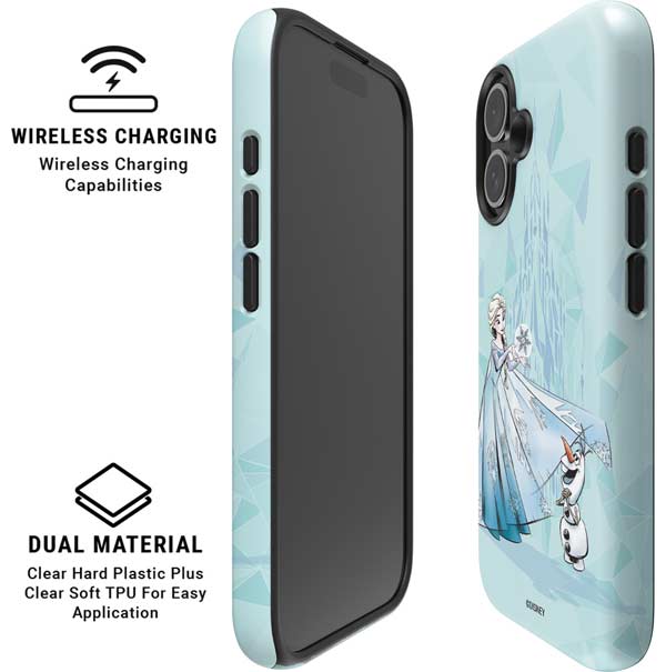 Disney Frozen Elsa and Olaf Art iPhone 16 Plus Magsafe Impact Case