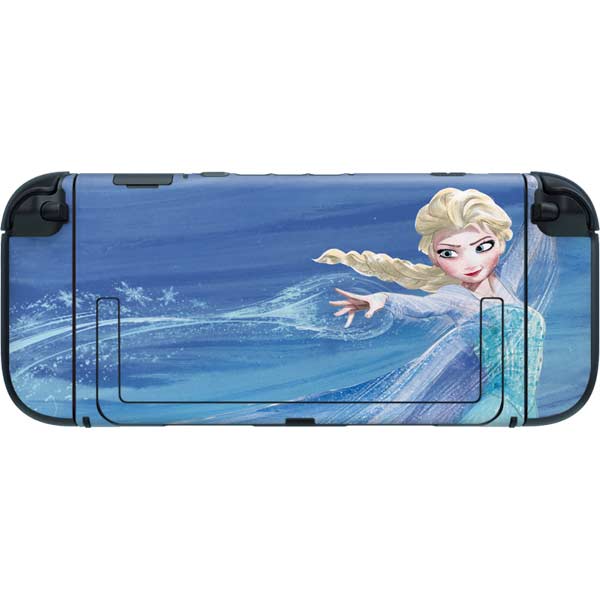 Disney Frozen Elsa Icy Powers Art Nintendo Switch 2 (2025) with Joy-Con Skin