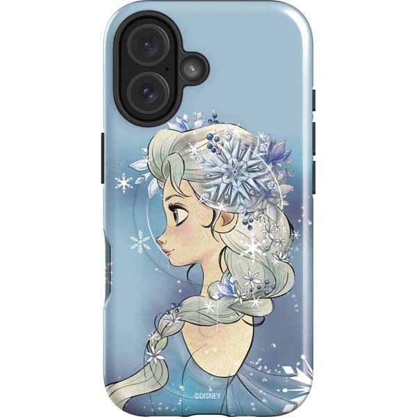 Disney Frozen Elsa Side Portrait Art iPhone 16 Magsafe Impact Case
