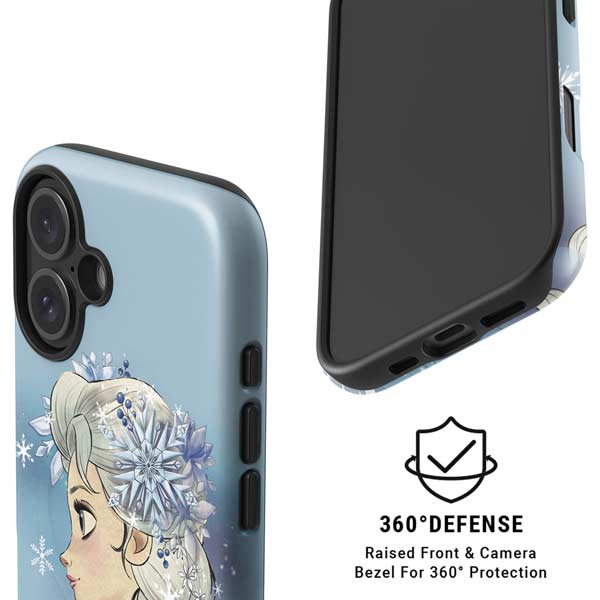 Disney Frozen Elsa Side Portrait Art iPhone 16 Magsafe Impact Case