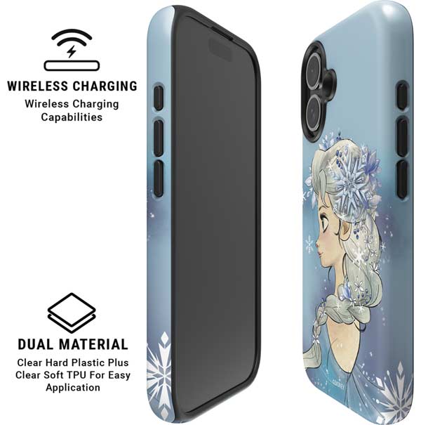 Disney Frozen Elsa Side Portrait Art iPhone 16 Magsafe Impact Case