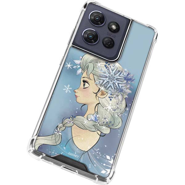 Disney Frozen Elsa Side Portrait Art Moto G Play 5G (2025) Clear Case