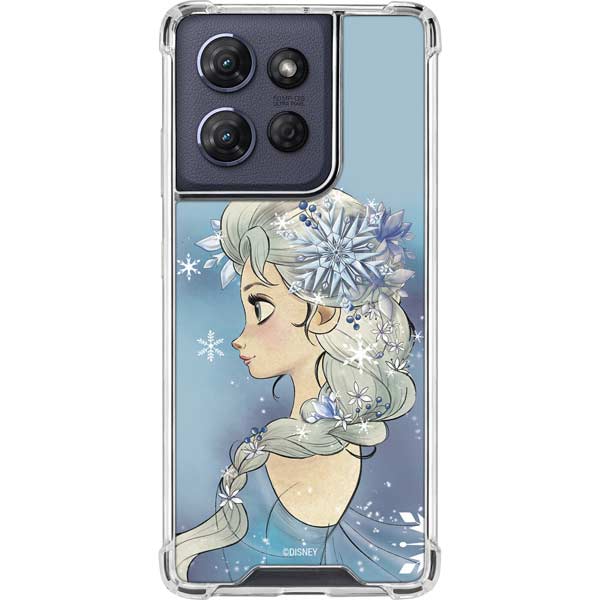 Disney Frozen Elsa Side Portrait Art Moto G Power 5G (2025) Clear Case