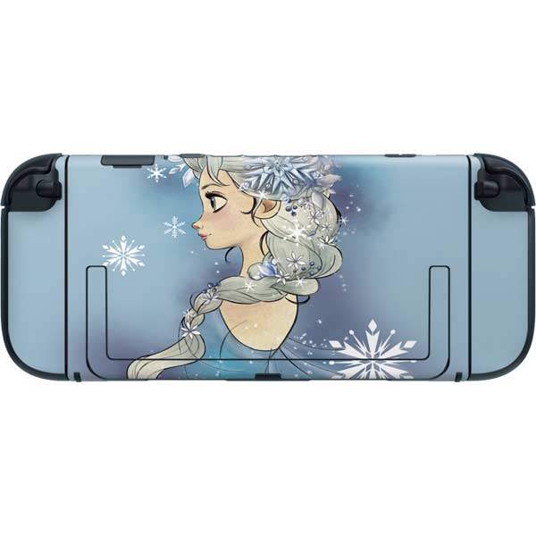 Disney Frozen Elsa Side Portrait Art Nintendo Switch 2 (2025) with Joy-Con Skin