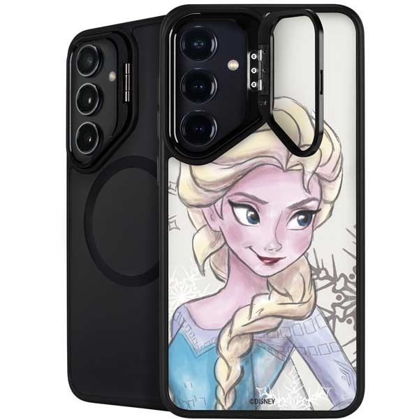Disney Frozen Elsa Snowflakes Art Galaxy S26 Plus Kickstand Case
