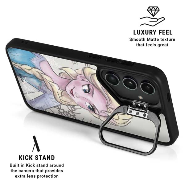 Disney Frozen Elsa Snowflakes Art Galaxy S26 Ultra Kickstand Case