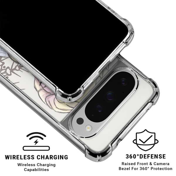 Disney Frozen Elsa Snowflakes Art Google Pixel 10 Pro Clear Case