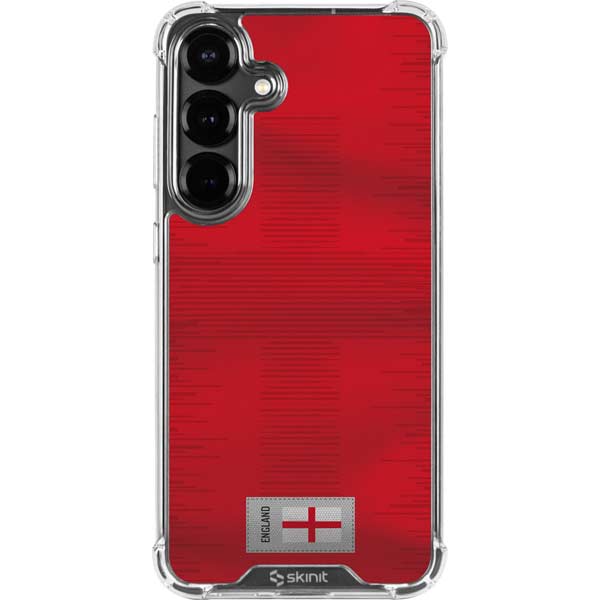 England Soccer Flag Galaxy S26 Clear Case