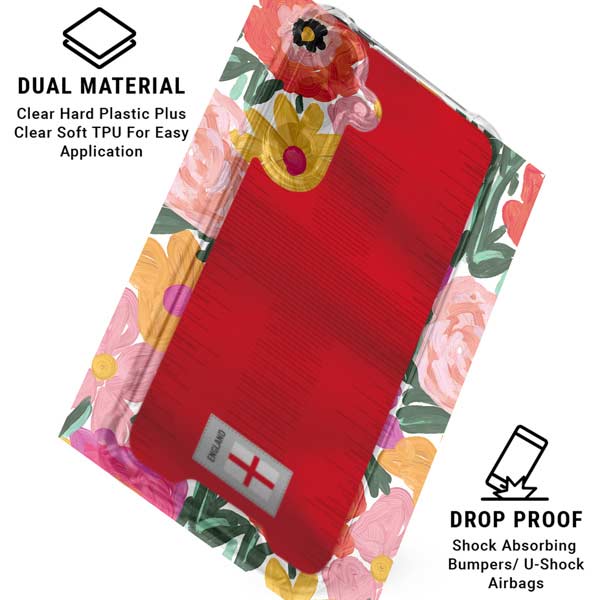 England Soccer Flag Galaxy S26 Clear Case