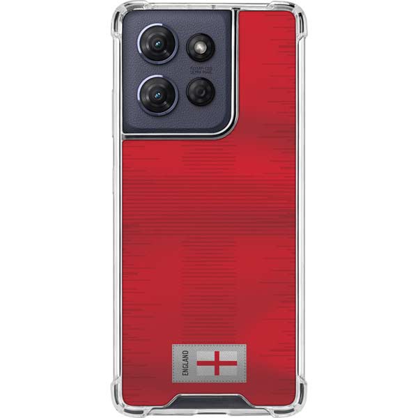 England Soccer Flag Moto G Power 5G (2025) Clear Case