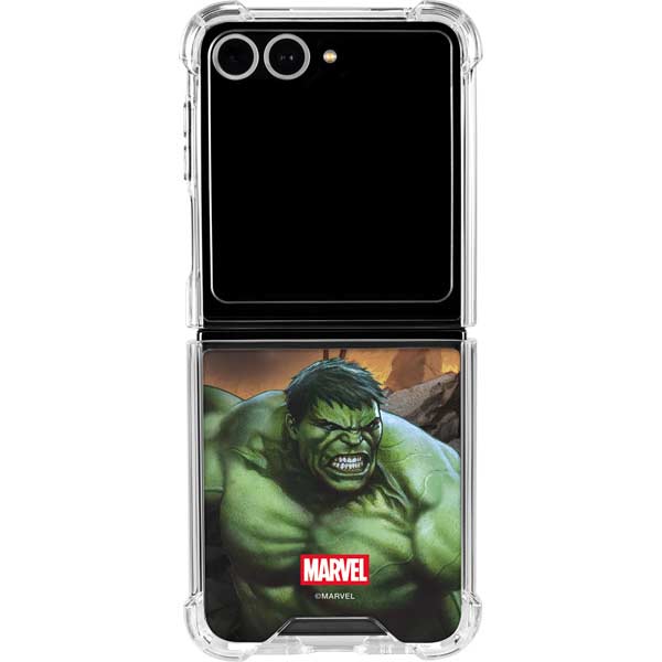 Marvel Enraged Hulk Galaxy Z Flip7 Clear Case