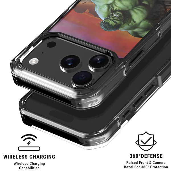 Marvel Enraged Hulk iPhone 17 Pro Clear Case