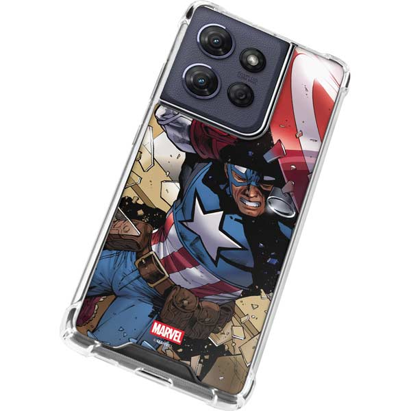 Marvel Captain America Epic Shield Break Moto G 5G (2025) Clear Case