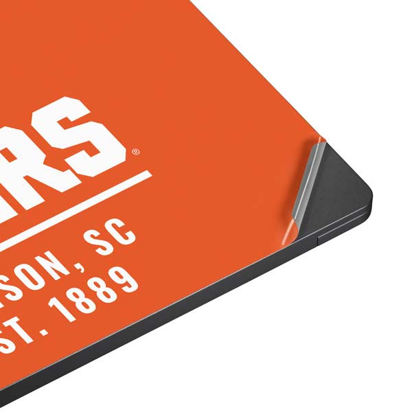 Clemson University Tigers Est 1889 Orange Surface Laptop 7 13.8in Skin
