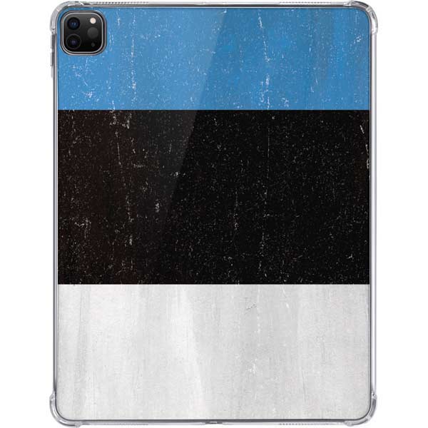 Estonia Flag Distressed iPad Pro 11in (2024) Clear Case
