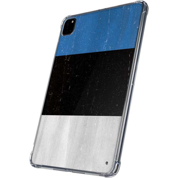 Estonia Flag Distressed iPad Pro 11in (2024) Clear Case