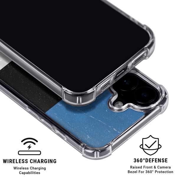 Estonia Flag Distressed iPhone 16 Plus MagSafe Case