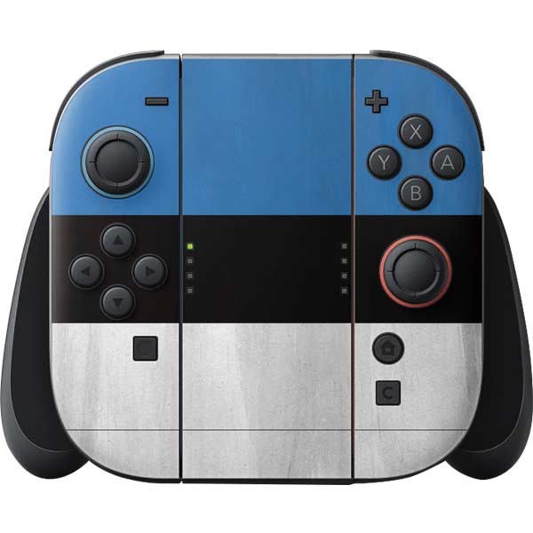Estonia Flag Distressed Nintendo Skins