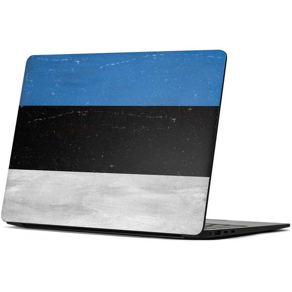 Estonia Flag Distressed Surface Laptop 7 15in Skin