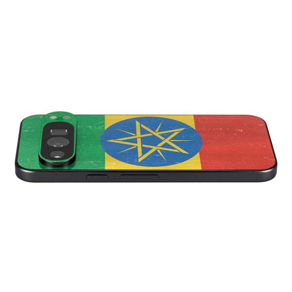 Ethiopia Flag Distressed Google Pixel 10 Pro XL Skin