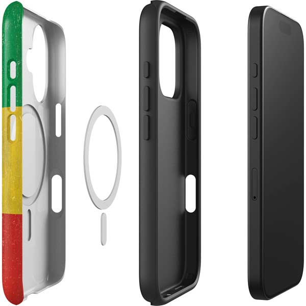 Ethiopia Flag Distressed iPhone 16 Magsafe Impact Case